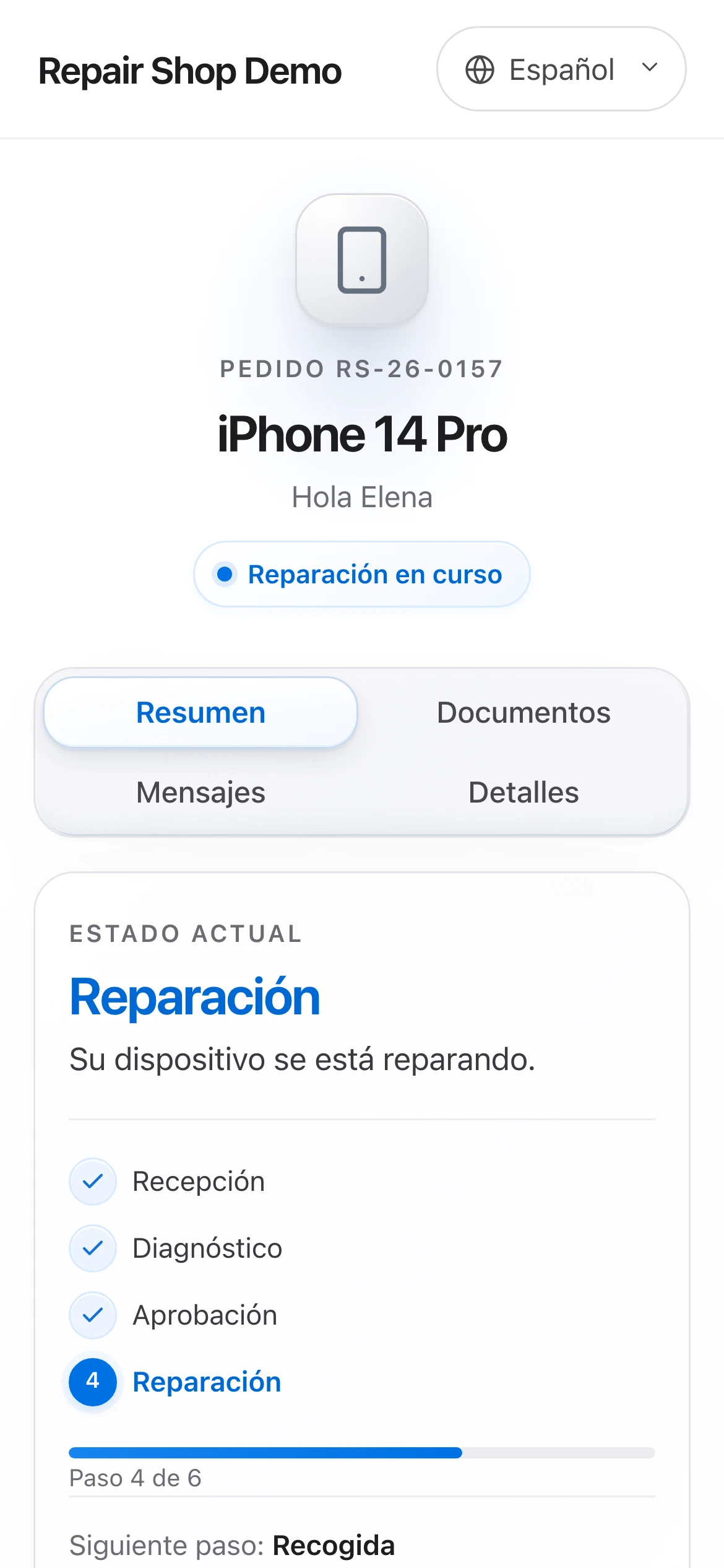 PS Core – Portal del cliente