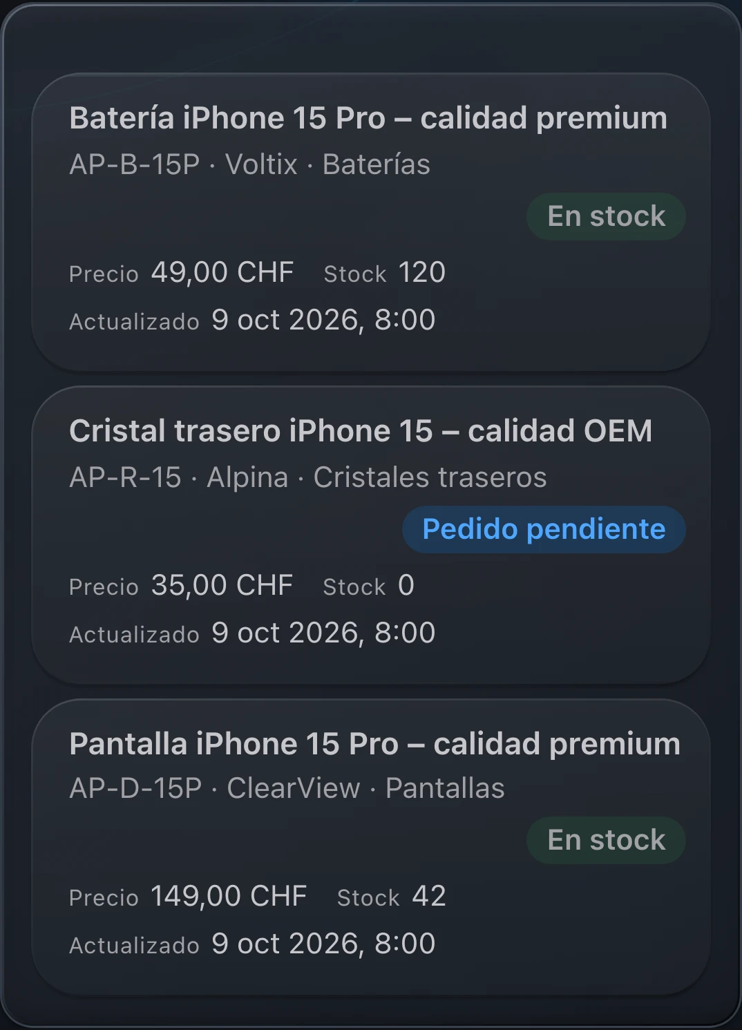 PS Core – Repuestos en pocos clics.